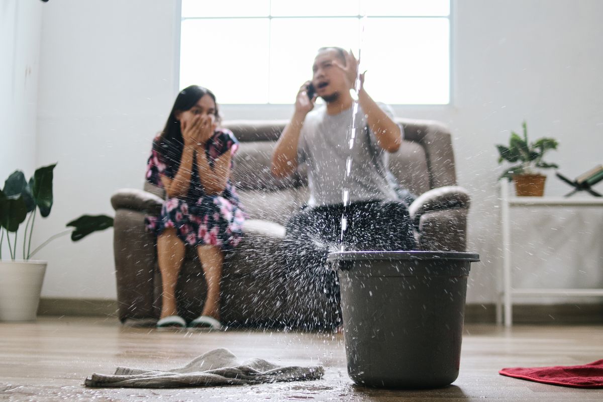 Home owners have problem with water leak in their basement