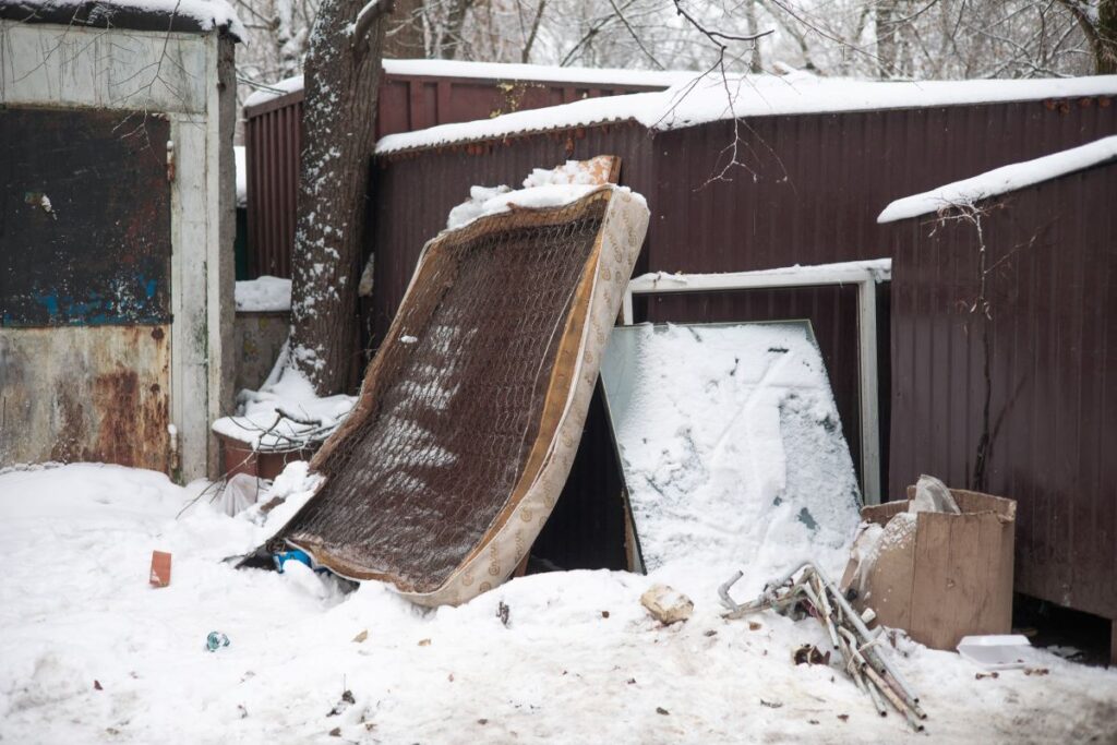 technician inspecting attic mould