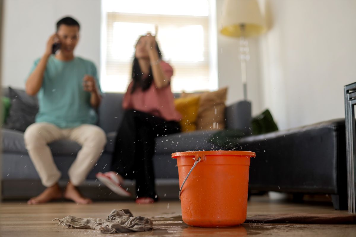 flooded basement with standing water in Calgary home