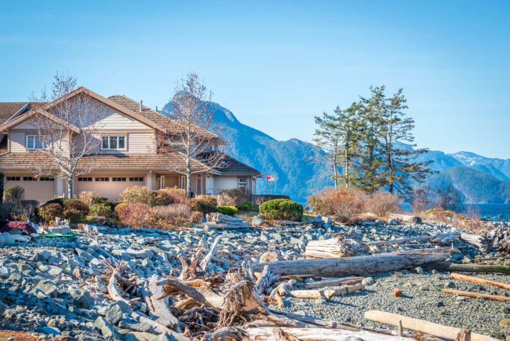 exterior siding damaged by hail storm in Alberta home